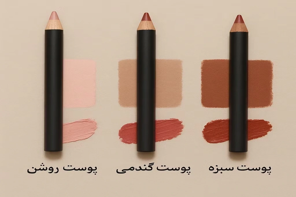 راهنمای انتخاب رنگ رژلب مدادی لچیک برای پوست روشن، گندمی و سبزه