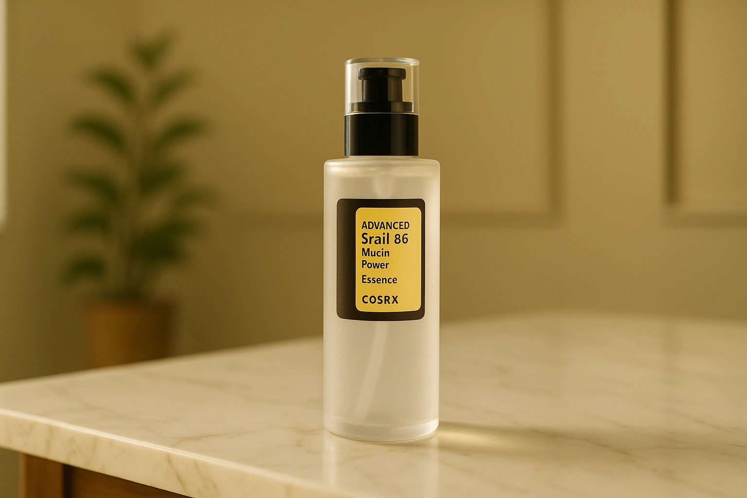 خرید اسنس حلزون کوزارکس مدل 96 روی میز مرمر