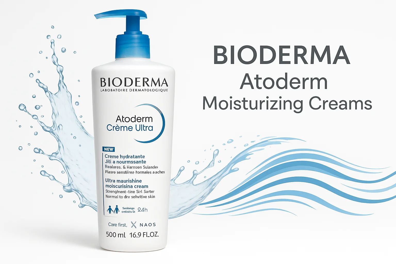 کرم مرطوب‌کننده بایودرما برای پوست خشک و حساس